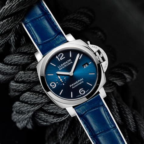 panerai blue alligator strap|Panerai Blue Alligator Strap 20/18 .